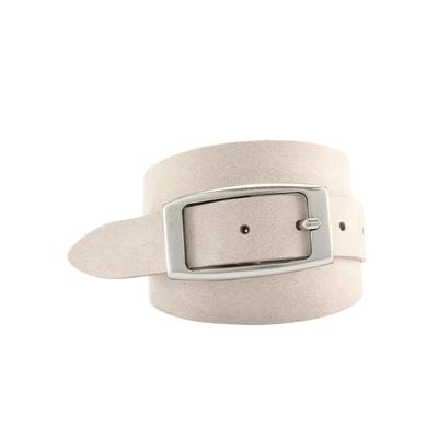 Ledergürtel BERND GÖTZ, Damen, Gr. 85, beige (sand), Leder, unifarben, casual,feminin,klassisch, Gürtel, mit länglicher Schließe Image