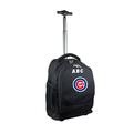 MOJO Black Chicago Cubs 19'' Personalized Premium Wheeled Backpack