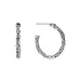 Belk Silverworks Sterling Silver 24Mm Oxidized Bali Hoop Earrings