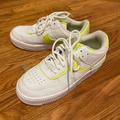 Nike Shoes | Neon Yellow **Rare** Nike Air Forces | Color: White/Yellow | Size: 9