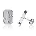 Dayna Designs Stanford Cardinal Team Logo Silver Post Earrings