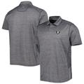 Men's Tommy Bahama Charcoal Las Vegas Raiders Delray Frond IslandZone Polo