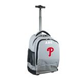 MOJO Gray Philadelphia Phillies 19'' Personalized Premium Wheeled Backpack