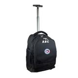 MOJO Black Toronto Blue Jays 19'' Personalized Premium Wheeled Backpack