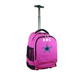 MOJO Pink Dallas Cowboys 19'' Personalized Premium Wheeled Backpack