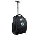 MOJO Black Miami Dolphins 19'' Personalized Premium Wheeled Backpack