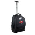 MOJO Black Tampa Bay Buccaneers 19'' Personalized Premium Wheeled Backpack