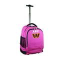 MOJO Pink Washington Commanders 19'' Personalized Premium Wheeled Backpack