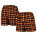 Men's Concepts Sport Black/Orange San Francisco Giants Ledger Flannel Boxers