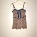 Free People Tops | Free People, Size Medium ,Taupe Grey, Damask Print, Wool Blend Tank Top | Color: Blue/Gray | Size: M