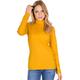 Rollkragenshirt TRIGEMA "TRIGEMA Rollkragenshirt" Gr. XL, goldfarben (goldlack) Damen Shirts Jersey