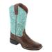 Ariat Round Up Wide Square Toe - Womens 12 Blue Boot B