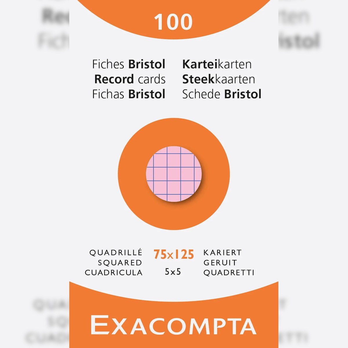 Exacompta 13271E 10x Karteikarten aus 205g holzfreiem, kalibriertem Karton. Verpackt zu je 100 Blatt. - Farben sortiert Image