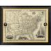 Global Gallery 'United States, 1851' by R.M. Martin Framed Graphic Art Plastic in Gray | 26 H x 20 W x 1.5 D in | Wayfair GCF-295618-16-131