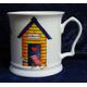 Beach Huts Tankard - Colourful fine bone china tankard large mug