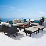 Wade Logan® Aryonna 7-Piece Sunbrella Sofa Seating Group w/ Cushions Synthetic Wicker/All - Weather Wicker/Wicker/Rattan | Outdoor Furniture | Wayfair