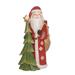 Transpac Resin 11.5 in. Multicolored Christmas Whittled Rustic Santa Decor
