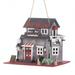 Route 66 Biker Bar Outdoor Hanging Birdhouse - 10.25" - Gray and White