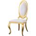 Dining Chair with Oval Backrest Set of 2