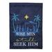 The Holiday Aisle® Bonadie 2-Sided Polyester 1'6" x 1'1" ft. Garden Flag in Black/Blue | 18 H x 13 W in | Wayfair F8CF8DE9AC854AA7AC8A32B21C756DE8