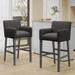 Armga Fabric and Rubberwood 30.5 inch Barstools (Set of 2) by Christopher Knight Home