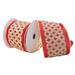 The Holiday Aisle® 4"x5yd Jeweled Wi Edge Christmas Ribbon Fabric in Red | 4 H x 4 W x 180 D in | Wayfair 802CEC58AFC74FD89882B223F0F3D700