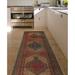 Noori Rug Semi-Antique Zack Rust/Navy Runner - 3'6" x 10'11"