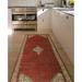 Noori Rug Fine Vintage Distressed Dziko Red/Ivory Runner - 3'4" x 10'0"