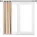 Indoor/Outdoor Room-Darkening Curtain Panels with Grommet Top - Beige