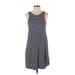 BDG Casual Dress - A-Line: Blue Stripes Dresses - Women's Size Small