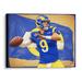 Matthew Stafford Los Angeles Rams Stretched 20" x 24" Canvas Giclee Print - Designed by Artist Brian Konnick