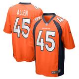 Men's Nike Christopher Allen Orange Denver Broncos Game Player Jersey