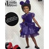 Disney Costumes | Disney Minnie Mouse Halloween Costume Toddler Sz 2t Purple Dress & Headband New | Color: Purple | Size: Osg