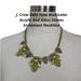 J. Crew Jewelry | J. Crew Gold Tone Multicolor Acrylic And Glass Stones Statement Necklace | Color: Gold/Green/Purple/Yellow | Size: Os