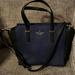 Kate Spade Bags | Kate Spade Cedar Street Small Hayden Leather Satchel | Color: Black/Blue | Size: Os