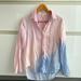 Anthropologie Tops | Anthropologie Tie Dye Button Shirt | Color: Blue/Pink | Size: Xs