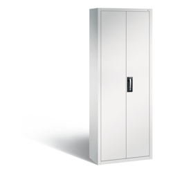 C+P Magazinschrank | 18 Fachböden | inkl. 114 Sichtlagerkästen | HxBxT 198x70x30cm | Lichtgrau von PROREGAL Image