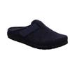 Pantoffel ROHDE "RODIGO-H", Herren, Gr. 42, blau (dunkelblau, meliert), Filz, klassisch, Schuhe, mit Memory Schaum