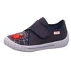 Hausschuh SUPERFIT "BILL WMS: Normal", Kinder, Gr. 31, blau (blau spiderman), Textil, sportlich, Schuhe, Klettschuh, Kindergarten Schuh mit schönem Motiv