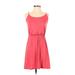 Old Navy Casual Dress - Slip dress: Red Solid Dresses - Women's Size Small