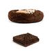 Best Friends by Sheri Bundle The Original Calming Lux Donut Cuddler Pet Bed/Throw Polyester in Brown | 1.6 H x 23 W x 26 D in | Wayfair 4960