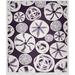 e by design Safari Fleece Blanket Microfiber/Fleece/Microfiber/Fleece in Gray/Indigo | 60 H x 50 W in | Wayfair HG1297PU16-50x60