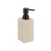 Evideco Stone Bath Square Resin Hand Soap & Lotion Dispenser Stone in Brown | 7 H x 2.8 W x 2.8 D in | Wayfair 62120104