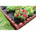 Rubberific 4 ft. W Scallop Rubber Landscape Lawn Edging Vinyl in Red | 4 H x 48 W x 3 D in | Wayfair DCSE4RD4