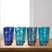 Orren Ellis Jarnagin 20 Ounce Plastic Stackable Water Tumblers In 4 Coastal Colors Plastic in Blue | 6 H in | Wayfair