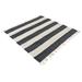 Brown 94 x 94 x 0.38 in Area Rug - RugPal Solid/Striped Carlotta Area Rug Dark Blue Color Cotton | 94 H x 94 W x 0.38 D in | Wayfair 1961015