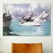 Vault W Artwork 'Fishing Boats, Key West 1903' by Winslow Homer Painting Print on Canvas, Cotton | 18 H x 26 W x 1.5 D in | Wayfair 1245-1PC6-26x18