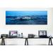 Ebern Designs Panoramic Boats Moored at a Harbor, Memphis, Mississippi River, Tennessee Photographic Print on Canvas Canvas, in Black/Blue | Wayfair