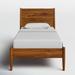 Joss & Main Joya Solid Wood Platform Bed Wood in White/Brown | 47 H x 42 W x 79 D in | Wayfair 4FC6F1A778244326A16208BC9BA0FC1D
