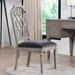 Rosdorf Park Velvet Queen Kistner Back Side Chair in Storm Gray Wood/Upholstered/Velvet in Brown/Gray | 42 H x 21 W x 25.5 D in | Wayfair